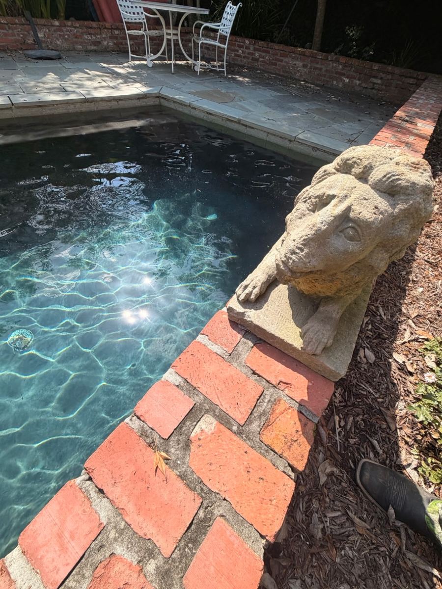 Clean, clear pool maintained by Integrity Touch